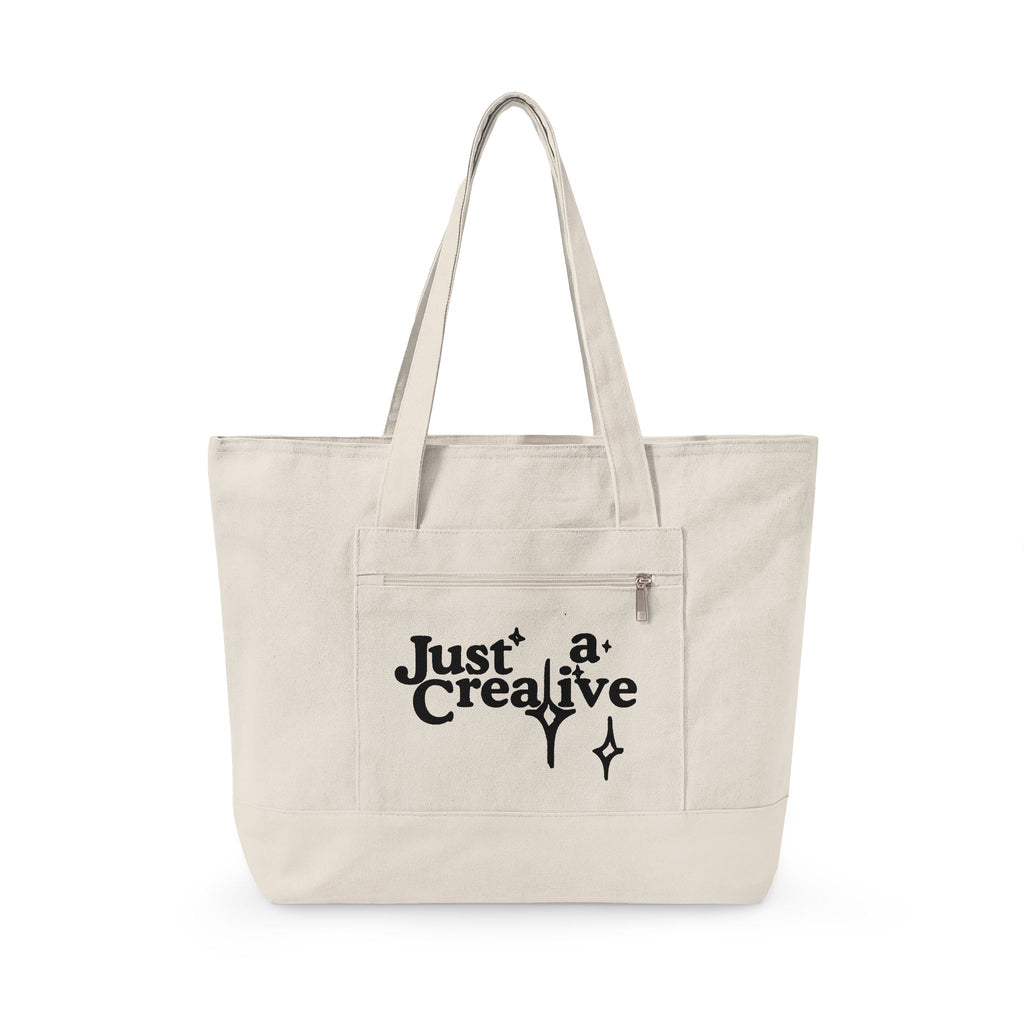 Just a Creative — Zippered Eco Tote