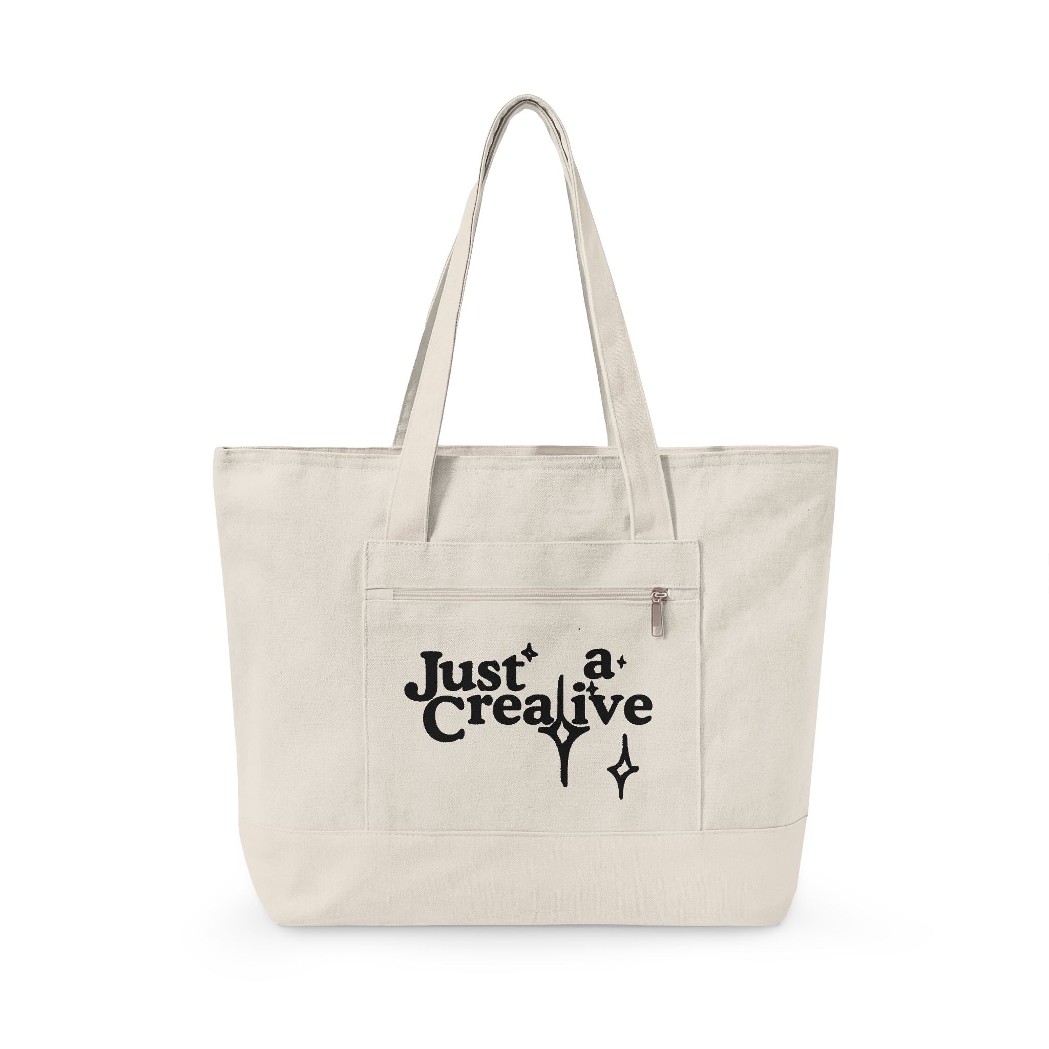 Just a Creative — Zippered Eco Tote